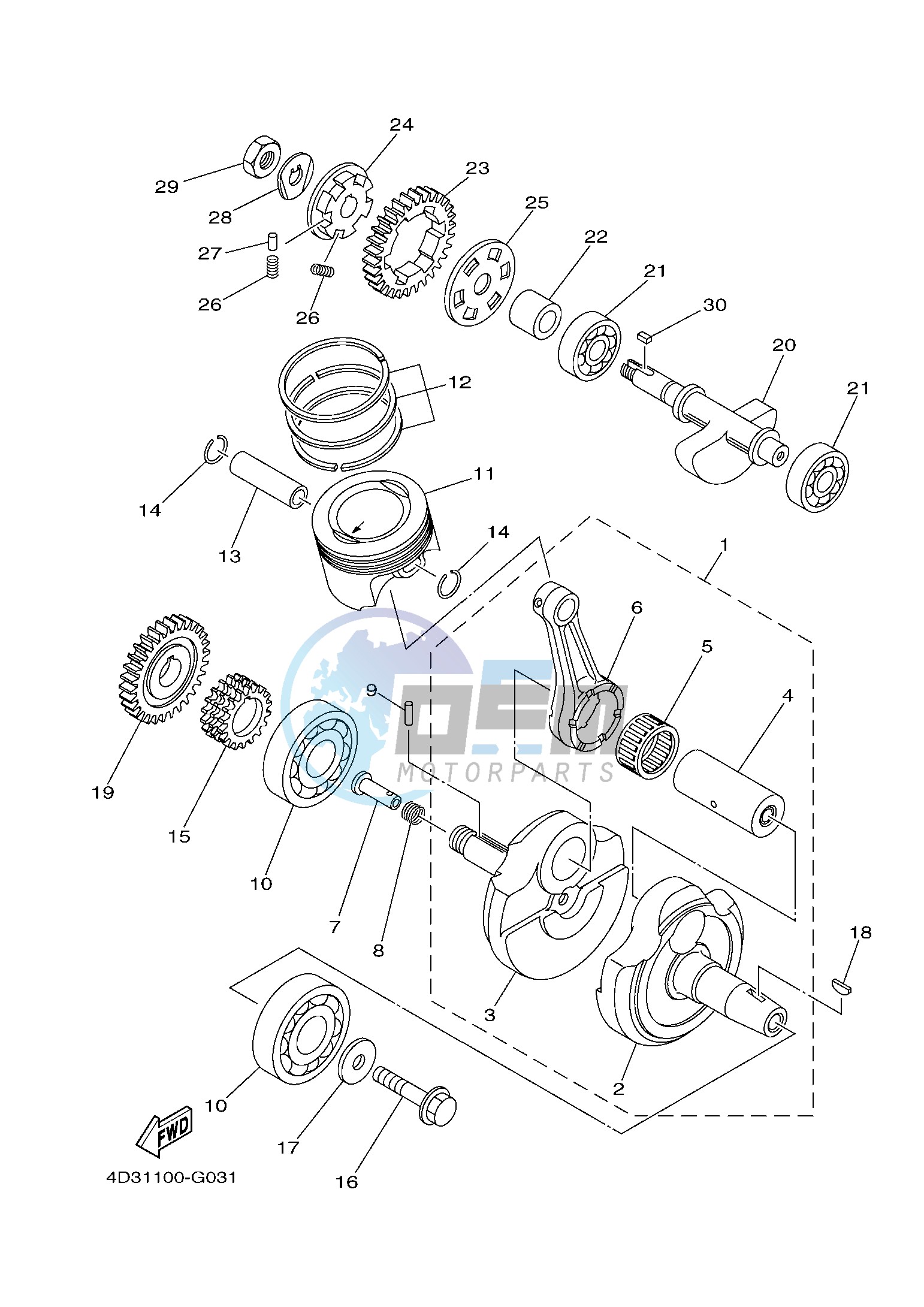 CRANKSHAFT & PISTON