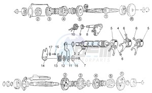 V7 Racer 750 USA-CND drawing Gear box selector