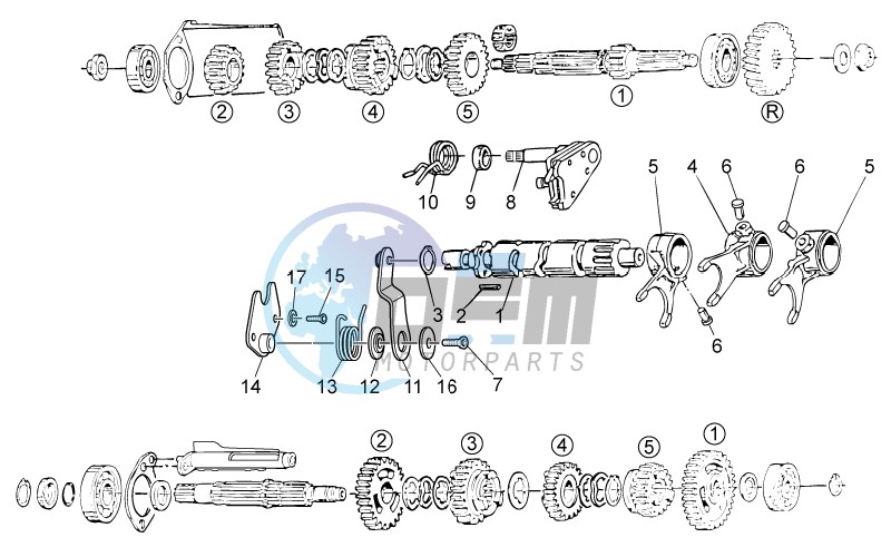 Gear box selector