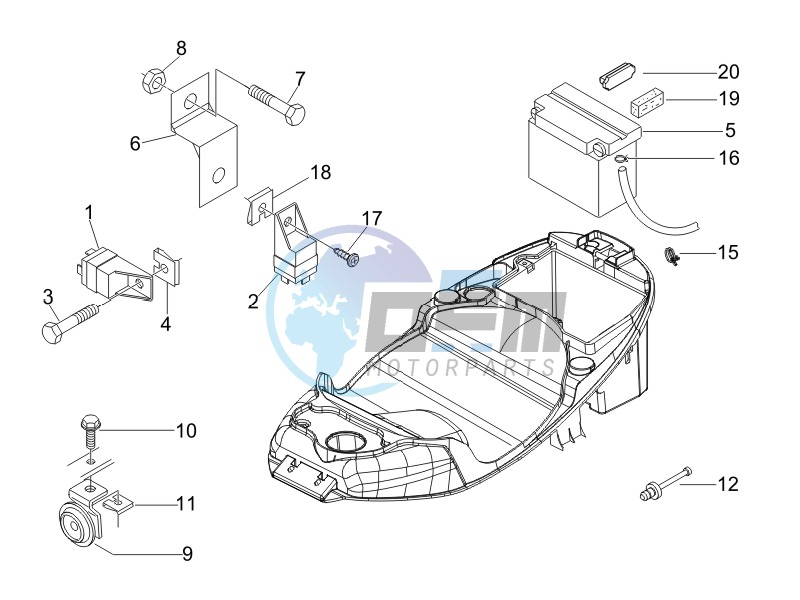 Remote control switches - Battery - Horn