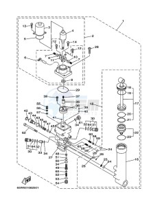 F25AEHT-ANZ drawing POWER-TILT-ASSEMBLY