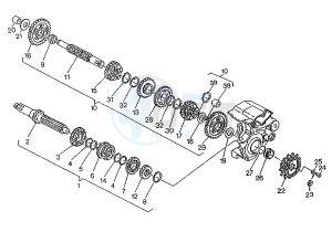 W8 FA 125 drawing GEAR BOX