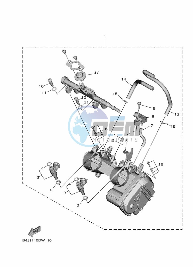 THROTTLE BODY ASSY 1