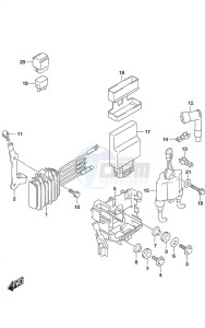 DF 9.9B drawing Rectifier/Ignition Coil Non-Remote Control