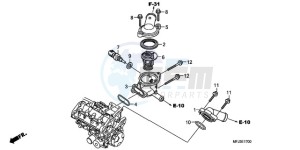 CBR600RR9 BR / MME SPC - (BR / MME SPC) drawing THERMOSTAT