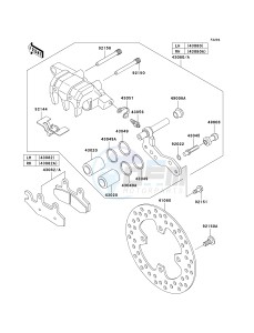 KVF 750 E [BRUTE FORCE 750 4X4I NRA OUTDOORS] (E8F-E9FA) E8FA drawing FRONT BRAKE