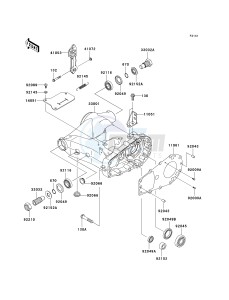 KVF 360 A [PRAIRIE 360 4X4] (A6F-A9F) A9F drawing SWINGARM