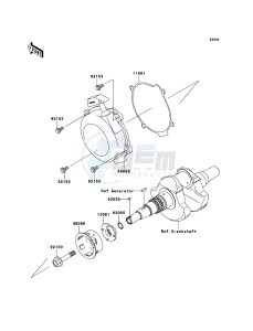 KVF750 4x4 KVF750-A1 EU GB drawing Recoil Starter