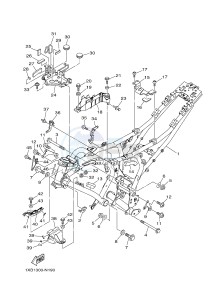 MT07A MT-07 ABS 700 (1XB9) drawing FRAME