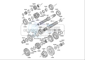 ZX-6R NINJA - 636 cc (EU) drawing TRANSMISSION