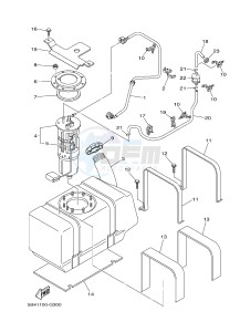 YXR700F YXR7FSPB RHINO 700 SPORTS EDITION (1RB9 1RBA 1RBB) drawing FUEL TANK