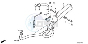 VTR2509 France - (F / CMF LL MK) drawing EXHAUST MUFFLER