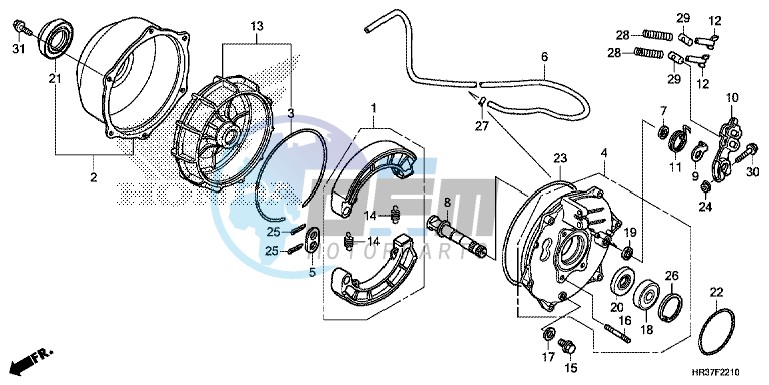 REAR BRAKE PANEL