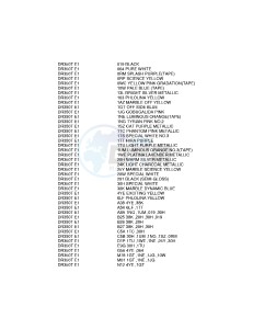 DR350 (E1) drawing * COLOR CHART *