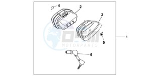 CBF600N9 Europe Direct - (ED / 25K) drawing NARROW PANNIER SET