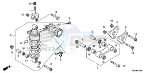 VFR1200XDH 2ED - (2ED) drawing REAR CUSHION