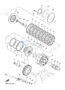 XVS1300CU XVS1300 CUSTOM XVS1300 CUSTOM (2SS4) drawing CLUTCH