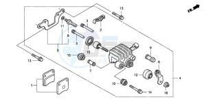 FJS400D SILVER WING drawing PARKING BRAKE CALIPER