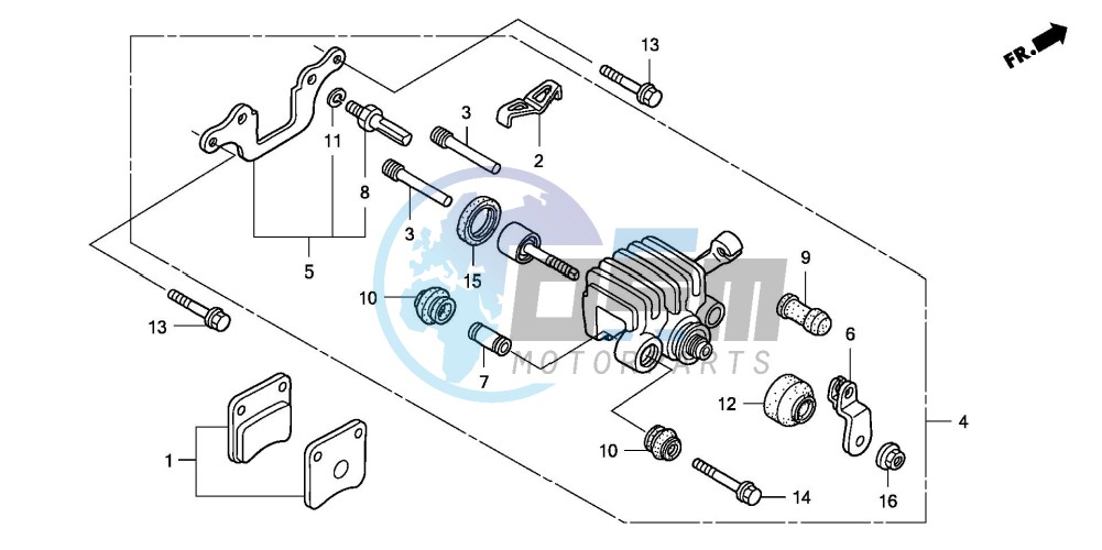 PARKING BRAKE CALIPER