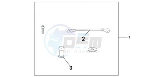 CBR1000RAA UK - (E / ABS MKH) drawing TANK BAG ATT KIT