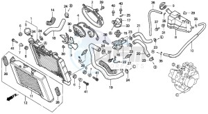 VF750CD drawing RADIATOR