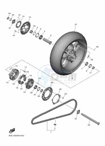 YZF1000 YZF-R1 (B3L7) drawing REAR WHEEL