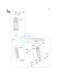 KAF400 A [MULE 610 4X4] (A1) A1 drawing SHOCK ABSORBER-- S- -