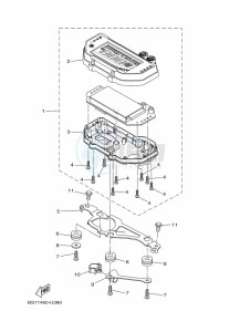 YZF250-A (B6P6) drawing METER