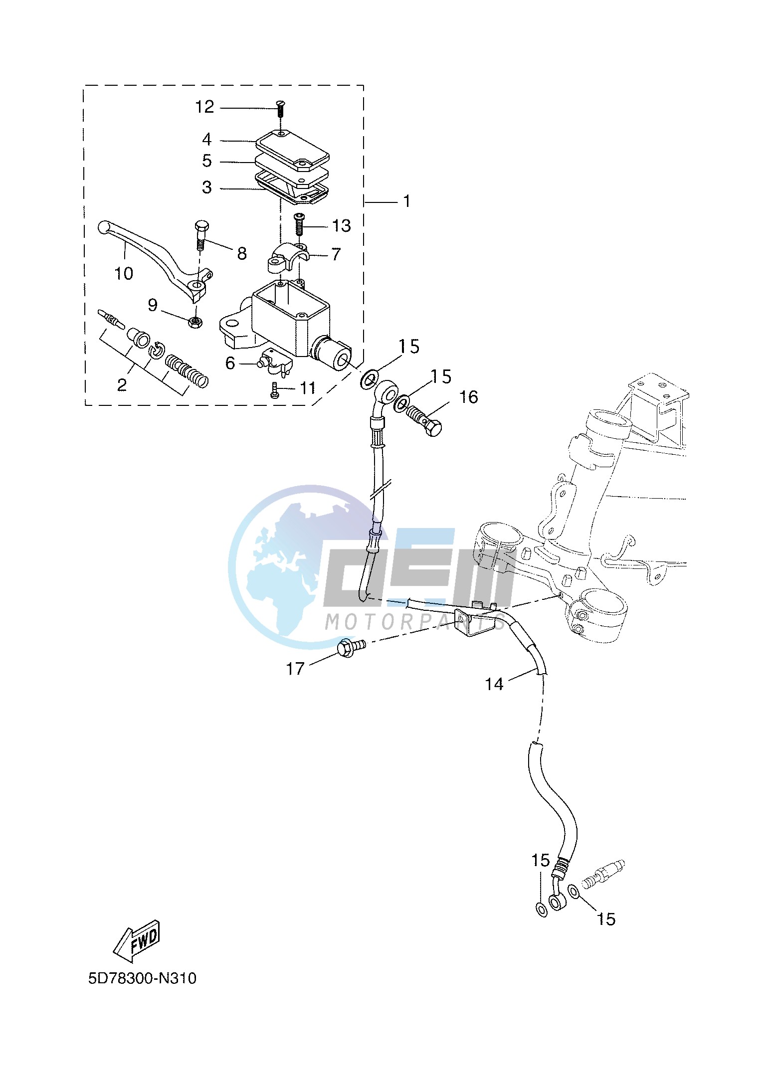 FRONT MASTER CYLINDER