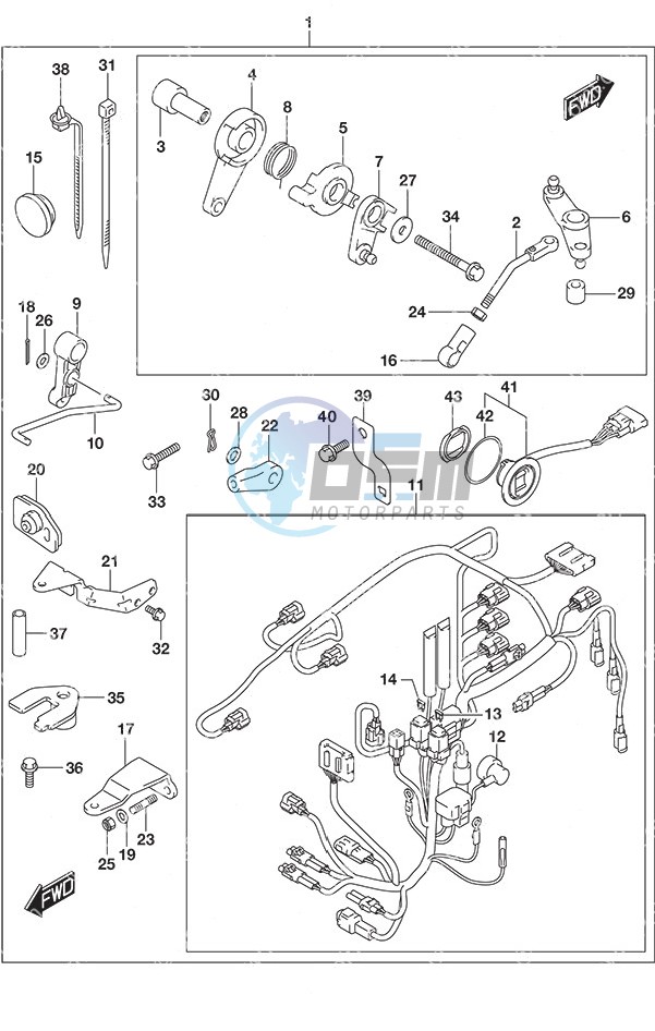 Remote Control Parts Tiller Handle w/Power Tilt