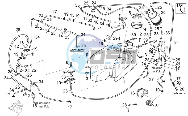 Fuel vapour recover system I