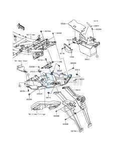 VERSYS_650 KLE650EFF XX (EU ME A(FRICA) drawing Rear Fender(s)