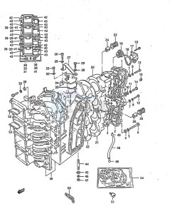 DT 140 drawing Crankcase