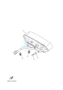 YFM700FWAD YFM70GPSH GRIZZLY 700 EPS SPECIAL EDITION (B1A4) drawing TAILLIGHT