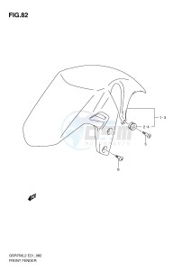 GSR750 (E21) drawing FRONT FENDER (GSR750AL2 E21)