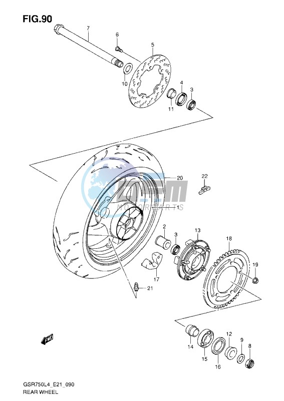 REAR WHEEL L4