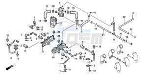 GL1500C F6C drawing TUBING (AR/CM/SW)