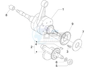 Beverly 400 ie Tourer e3 drawing Crankshaft