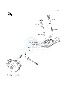 NINJA 250R EX250KBF GB XX (EU ME A(FRICA) drawing Ignition System