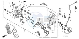 CB600FA3A Australia - (U / ABS ST) drawing R. FRONT BRAKE CALIPER (CB600FA/FA3)