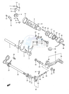 GSX750F (E28) drawing GEAR SHIFTING