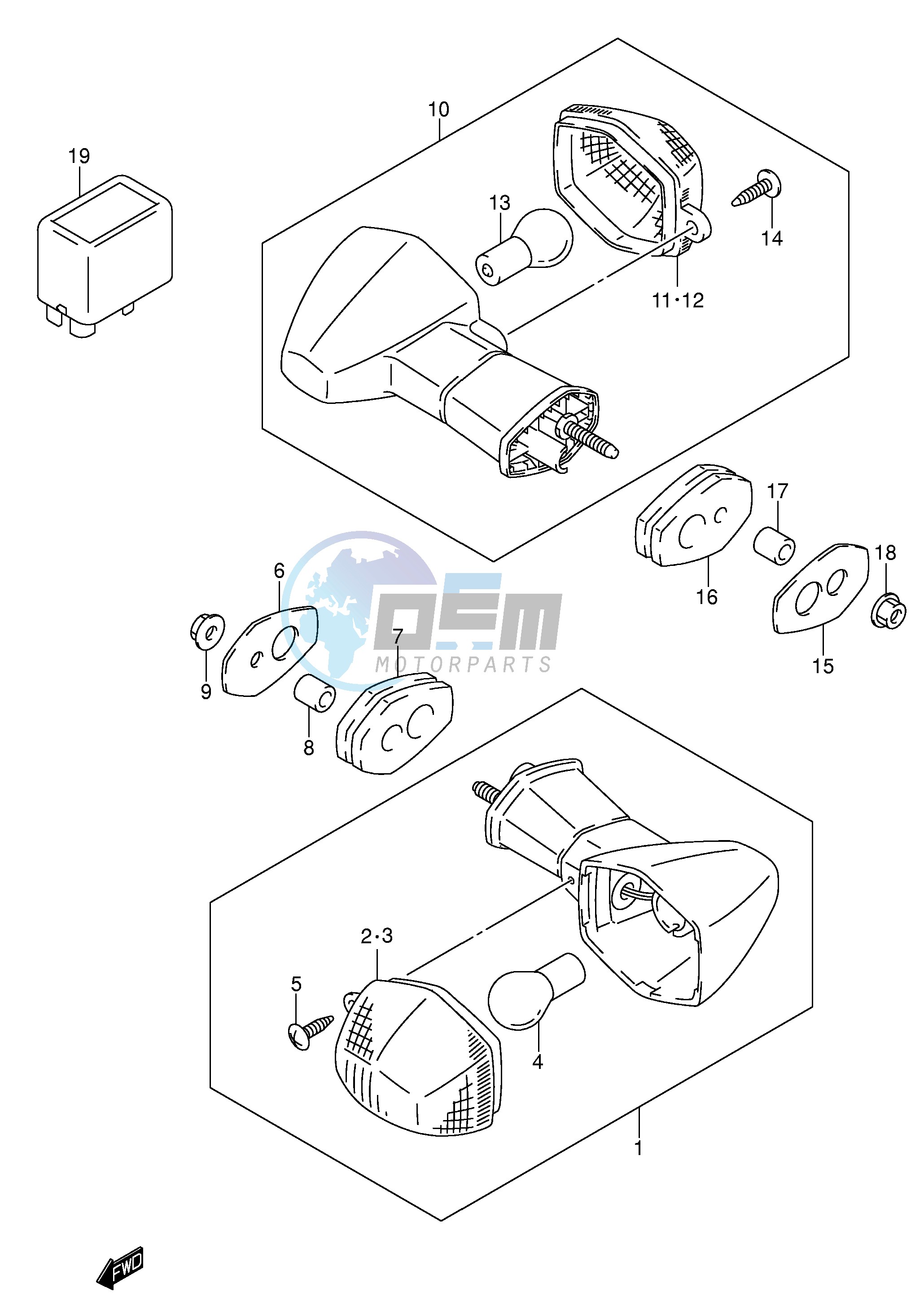 TURN SIGNAL LAMP (MODEL K1)