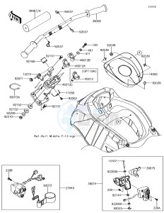 JET SKI ULTRA 310R JT1500NGF EU drawing Handlebar