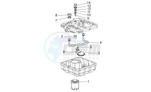 Stelvio 1200 8V STD - NTX drawing Oil filters