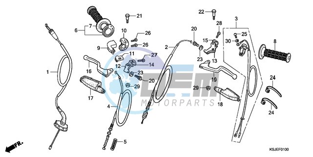 HANDLE LEVER/CABLE