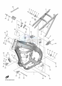 YZ250F (BSB2) drawing FRAME