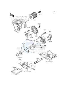 KX250F KX252AHF EU drawing Oil Pump