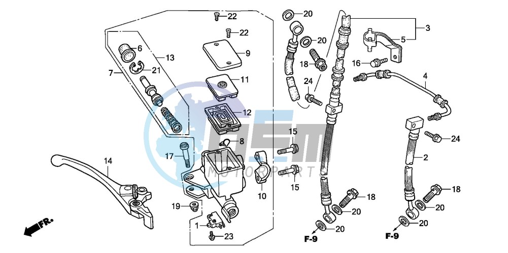 FR. BRAKE MASTER CYLINDER (CB600F3/4)