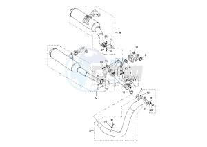 BT BULLDOG 1100 drawing EXHAUST SYSTEM