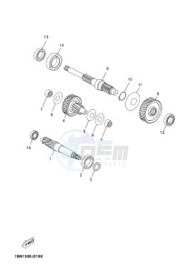 YP125RA EVOLIS 125 ABS (BL22 BL22) drawing TRANSMISSION